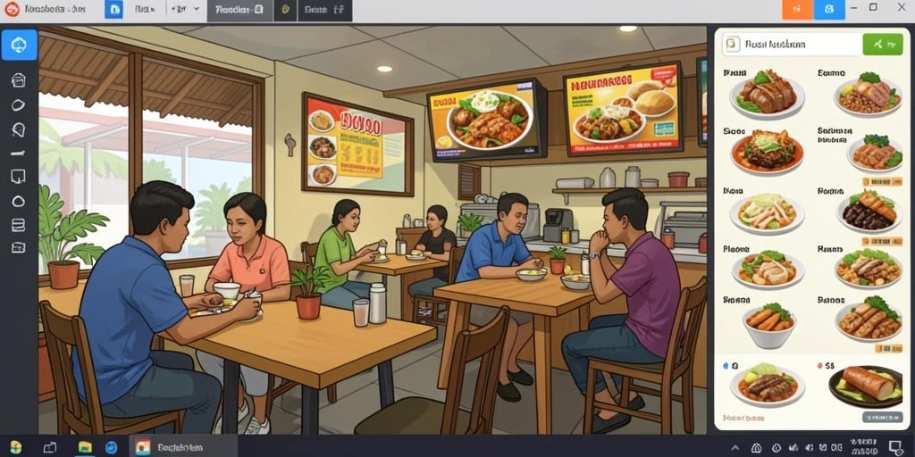 Tampilan antarmuka yang user-friendly dan menarik.