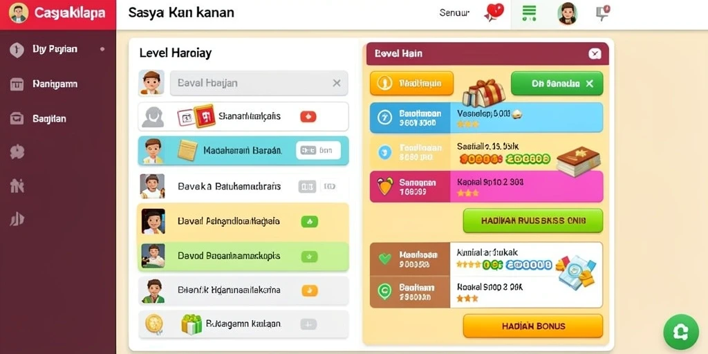Tampilan antarmuka yang menarik dan user-friendly.