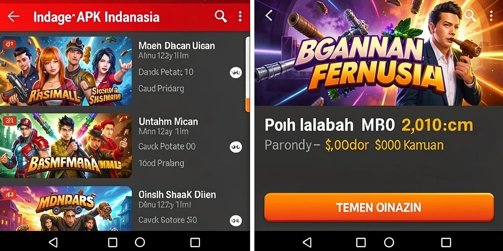 Tampilan awal permainan MERDEKAWIN yang memikat.