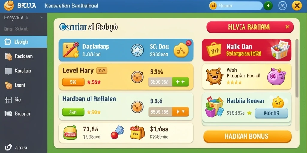 Screenshot tampilan awal yang menarik dan penuh warna.