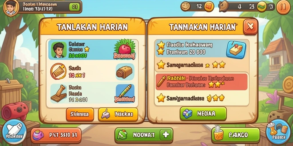 Tampilan antarmuka yang menarik dan user-friendly.
